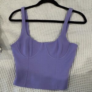 Zara Purple Women's Crop Top